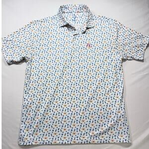 Rhoback - Rare - The High Roller Vegas Print Polo - Men’s Medium